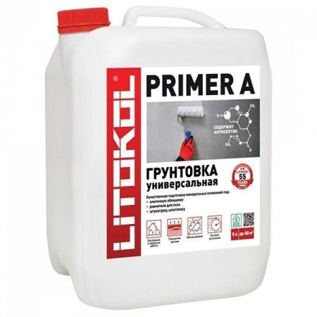 LITOKOL PRIMER A грунтовка универсальная глубокого проникновения (5кг)