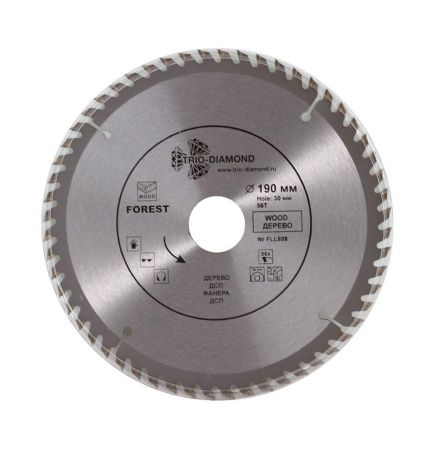 Диск пильный TRIO-DIAMOND серия Forest 190*56T*30/20 mm Диск пильный TRIO-DIAMOND серия Forest 190*56T*30/20 mm