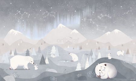 Фреска Массаулина Людмила "Полярные мишки" Art.21172