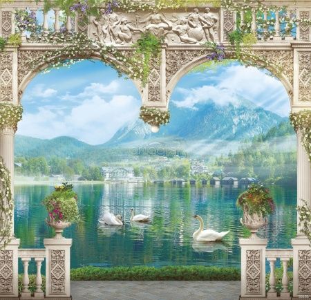 Лебеди на озере Art.33195