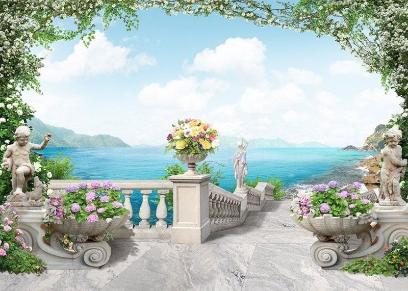 Фреска Белая мраморная лестница