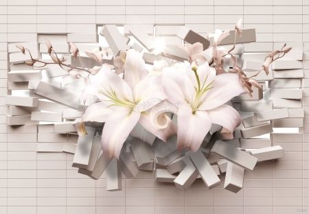 Розовые лилии Art.33208