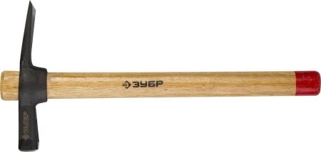 Молоток-кирочка КАМЕНЩИКА 400г с деревянной рукояткой, ЗУБР Мастер