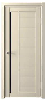 Дверь Валенсия ширина 80 см Винил Стекло черное