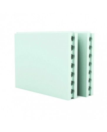 Плита пазогребневая влагостойкая Гипсополимер 667х500х80 мм, пустотелая