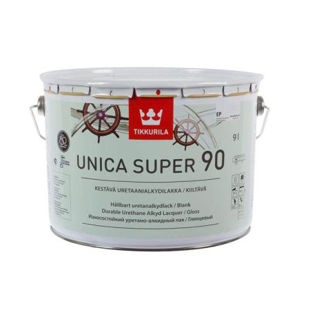 Глянцевый лак Тиккурила Tikkurila Unica Super, 9 л