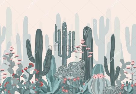 Цветущий кактус, арт. ID139429