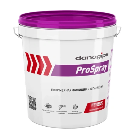 Шпаклевка Danogips Pro Spray полимерная 15 л/25 кг
