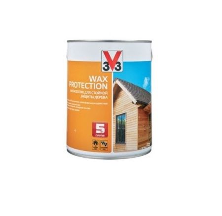 Антисептик для дерева с воском V33 Wax Protection (Венге), 0,9л