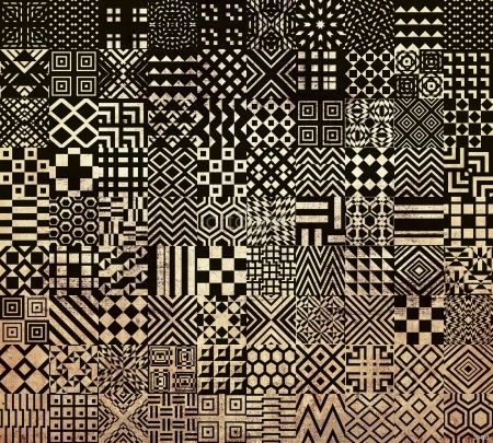 Фреска Плитки с геометрическим узором Art.30403