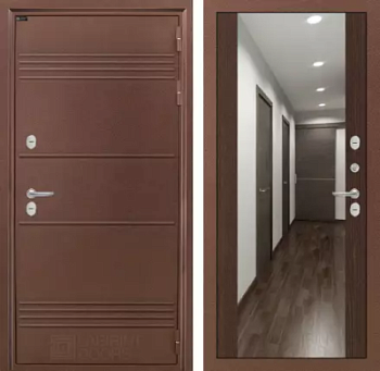 Входная дверь Термо Лайт с Зеркалом Максимум