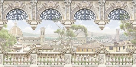 Фреска Вид на панораму города