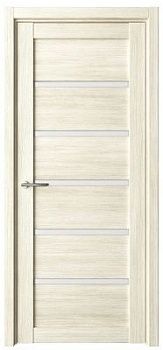 Дверь Вена ширина 60 см Эко-шпон Стекло белое
