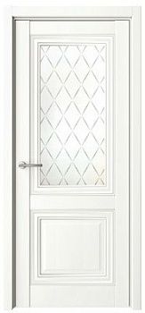 Дверь Спарта-2 ширина 80 см Винил Стекло мателюкс "Лорд"