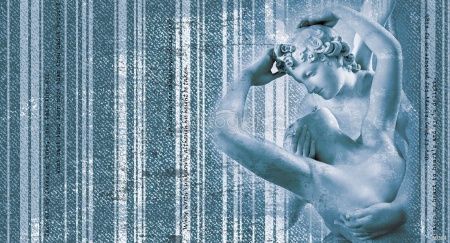 Фреска Коллаж со скульптурой пары Art.30384