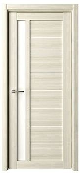 Дверь Севилья ширина 80 см Эко-шпон Стекло белое