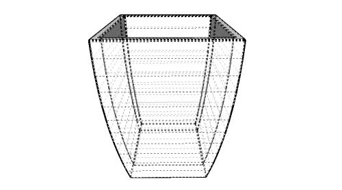 Вазон бетонный уличный Балтема(фактура  питерский гравий)