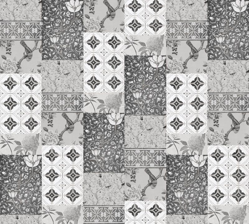 Пэчворк с плитками разного узора Art.30412