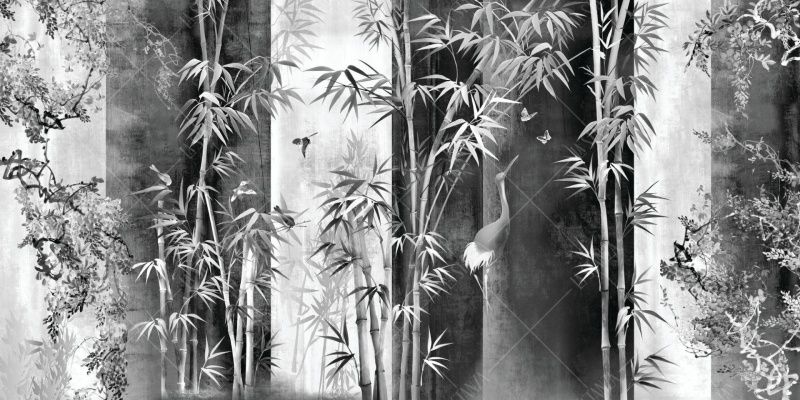 Фреска Современный дизайн Черно-белые арт. 980010