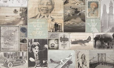 Фреска Ретро стена Art.30151