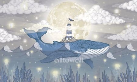 Кит в облаках