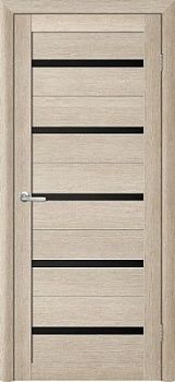 Дверь Т-2 ширина 90 см Эко Текс Стекло черное