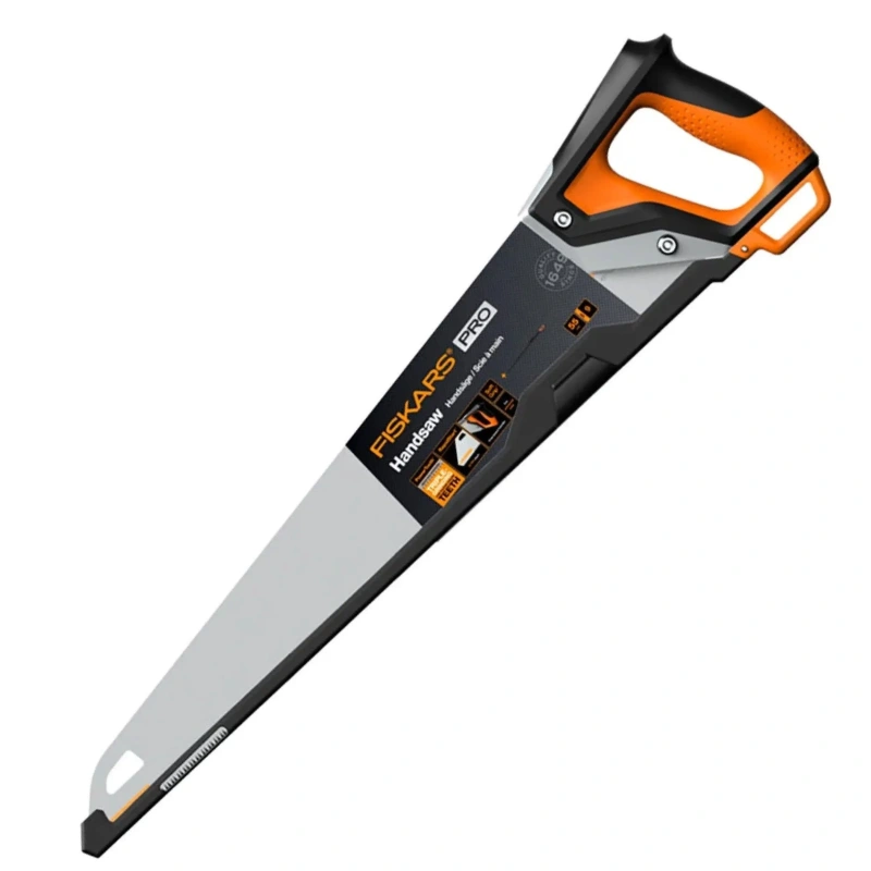 Fiskars Ножовка по дереву PowerTooth 550mm 11зубьев на дюйм