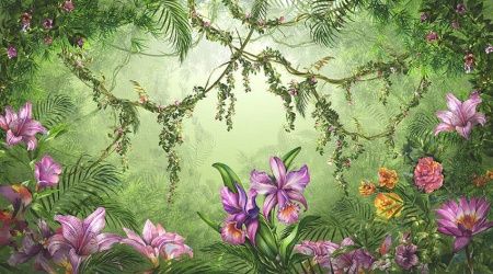 Фреска Цветы, цветочная коллекция арт. f_301