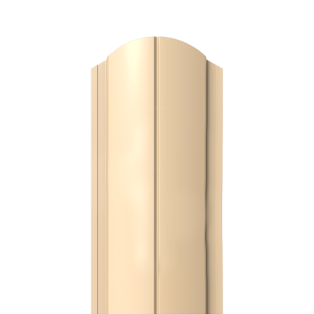 Металлический штакетник Ral 1014 0.40 см.  Полукруг-профиль