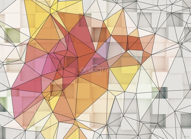 Фреска Полигоны Art.33755