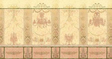 Фреска Панно с люстрой и подсвечниками