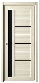 Дверь Севилья ширина 70 см Эко-шпон Стекло черное