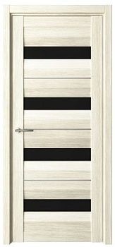 Дверь Барселона ширина 60 см Эко-шпон Стекло черное