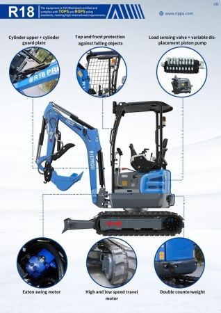 Мини-экскаватор Rippa R18 Pro
