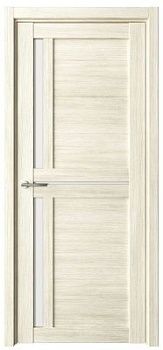 Дверь Кельн ширина 70 см Эко-шпон Стекло белое