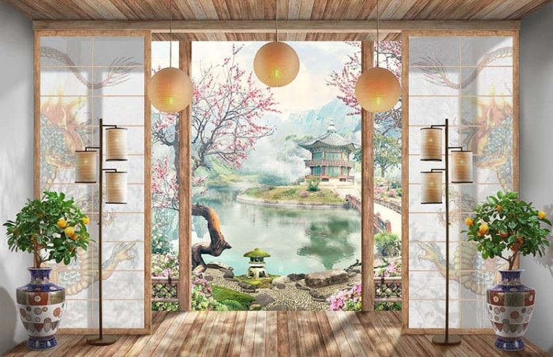 Фреска Пейзажи Балконы и террасы арт. a_972