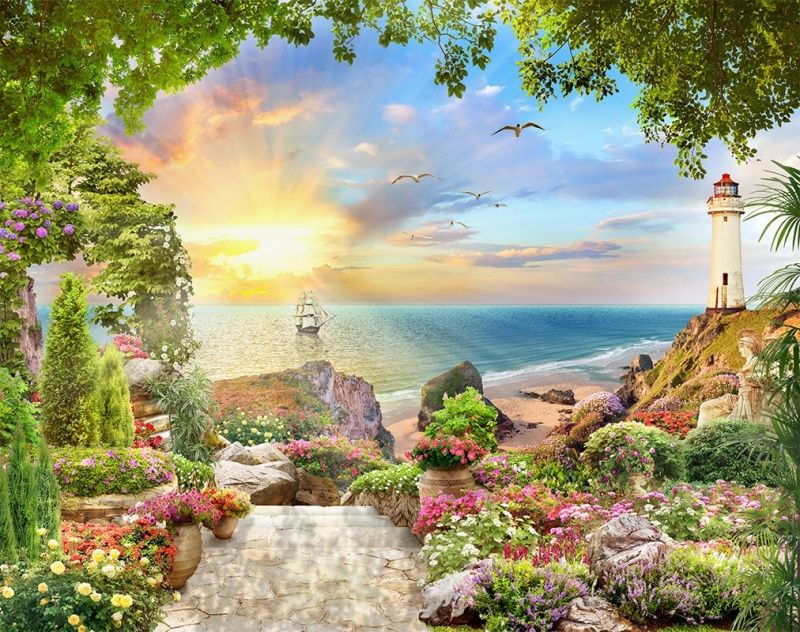 Фреска Современный Графический Дизайн 50085