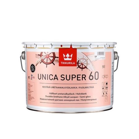 Полуглянцевый лак Tikkurila Unica Super, 9 л