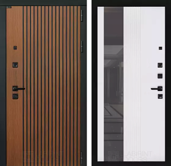 Входная дверь Шторм с Зеркалом 32 тонированным