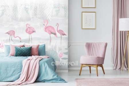 Фламинго на озере