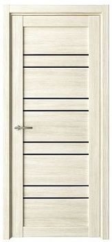 Дверь Дублин ширина 80 см Эко-шпон Стекло черное