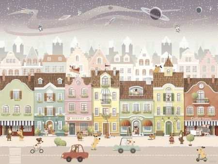 Фреска Маленькая улица Art.34350