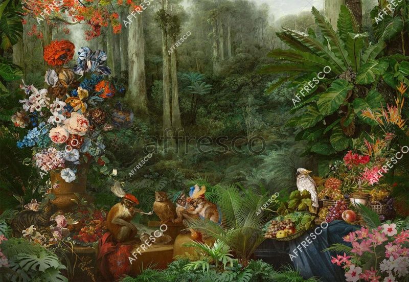 Дикий натюрморт на фоне пейзажа, арт. ID137765