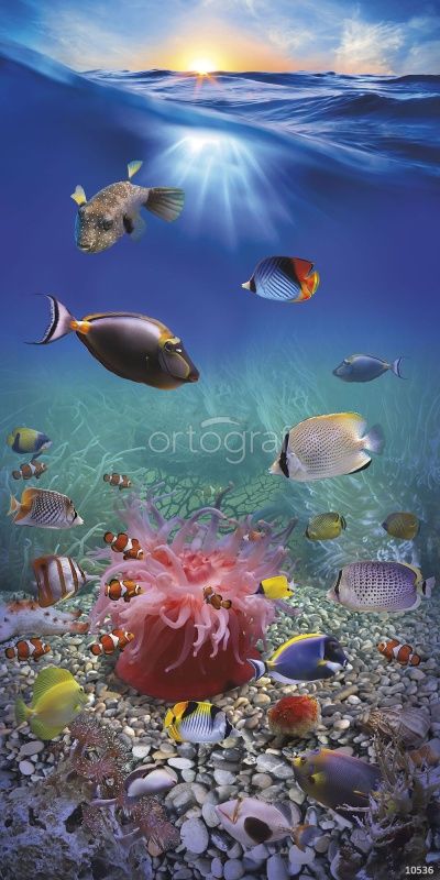 Фреска Подводный мир Art.10536