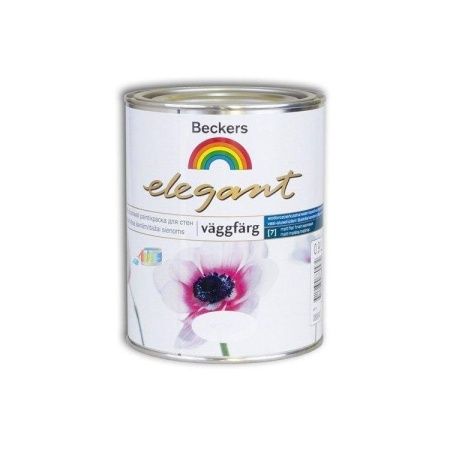 Краска латексная для стен и потолков Beckers Elegant Vaggfarg Matt, 0,9 л