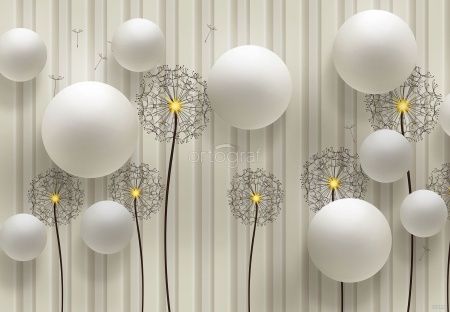 Одуванчики и шары Art.33127