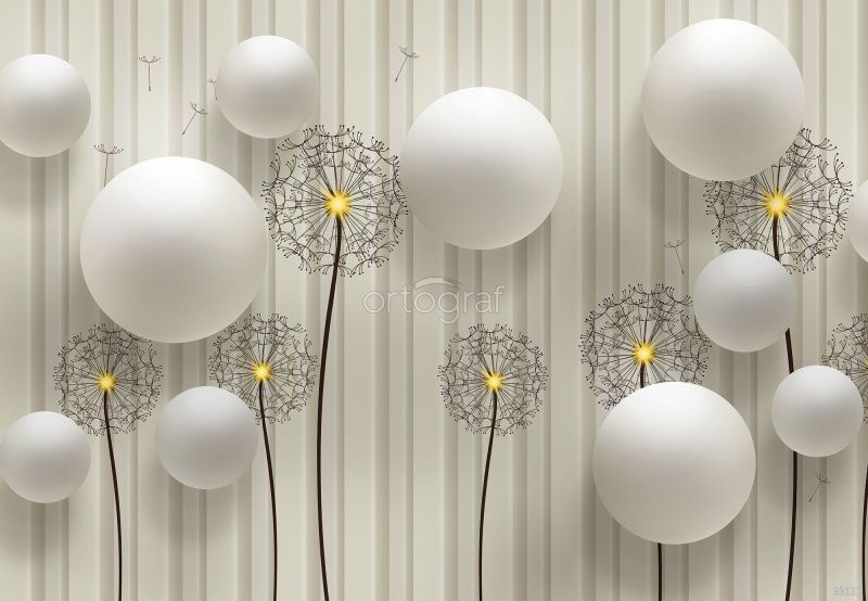 Одуванчики и шары Art.33127