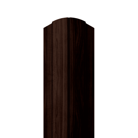 Металлический штакетник Темное дерево 0.50 см.  П-профиль