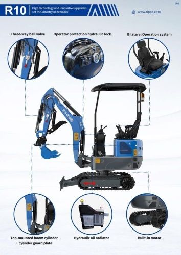 Мини-экскаватор Rippa R10