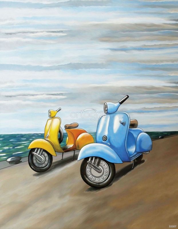 Мопеды на берегу Art.33307